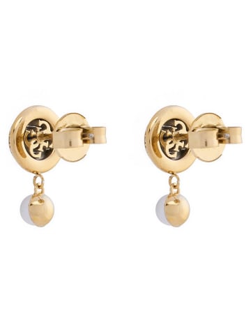 Guess Damen-Ohrringe Tiny Pearly Ohrstecker Goldfarben
