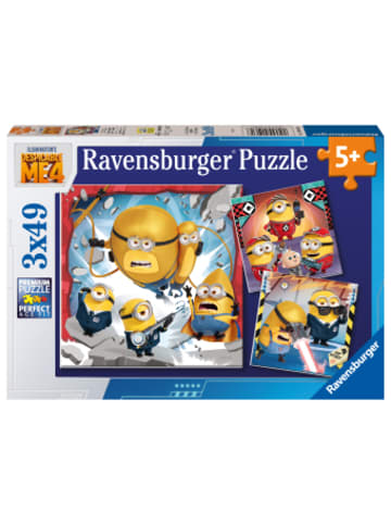 Ravensburger Verlag GmbH Spiel - Kinderpuzzle 3x49 Teile - Minions - Noch immer unverbesserlich