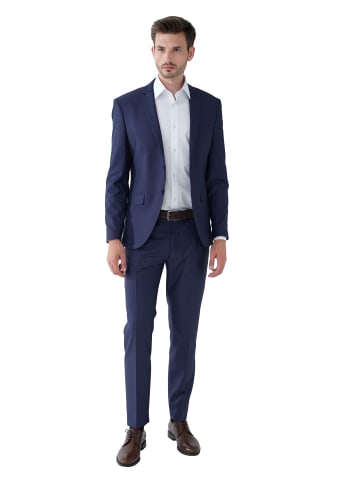 Steffen Klein Business-Anzug SLIM FIT in marine strukturiert