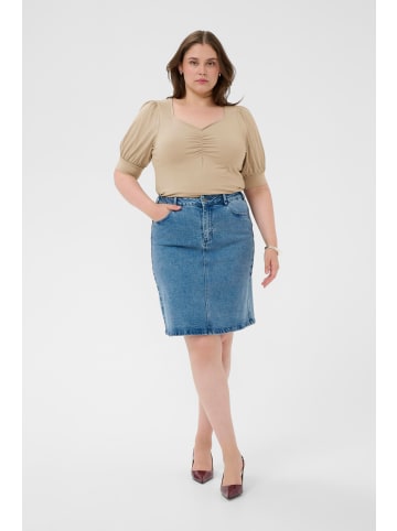 KAFFE curve T-shirt KCsissy Tight fit in Feather Gray