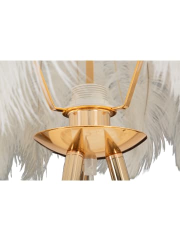 Mauro Ferretti Stehlampe mit weißen Federn cm Ø 46x147
