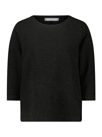BETTY & CO Sweatpullover mit Lurexfaden in Schwarz