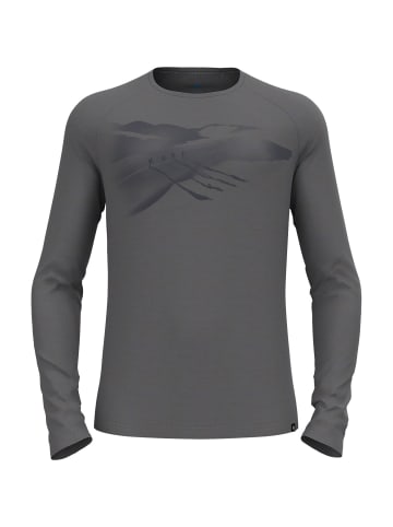 Odlo T-shirt crew neck l/s ASCENT M in Grau0657