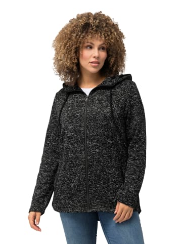 Ulla Popken Sweatjacke in schwarz