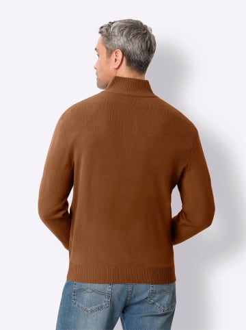 Sieh an! Strickpullover in cognac