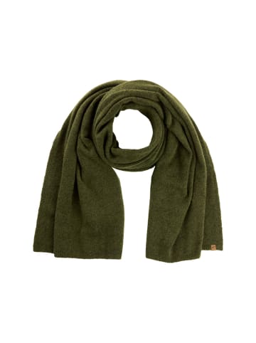 Camel Active Strickschal aus Polyester-Wollmix in Oliv