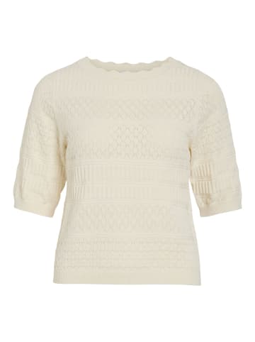 Vila Strickoberteil in Whisper White