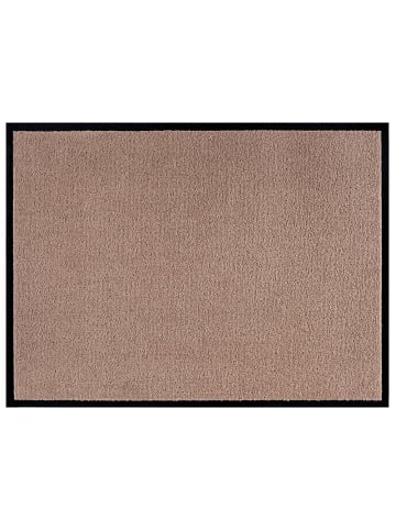 Teppich Boss Teppich Boss waschbare In- & Outdoor Fußmatte Uni einfarbig beige