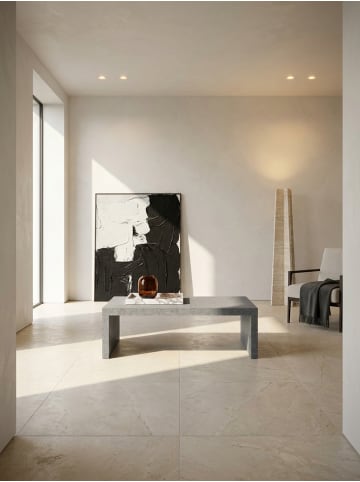 KADIMA DESIGN Couchtisch 110x55x35 cm Sofatisch in Beton-Optik Zeitlos, Design in Grau