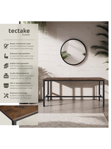 tectake 2er-Set Sitzmöbel, Maße: 108 x 32,5 x 50 cm, Industrial Style