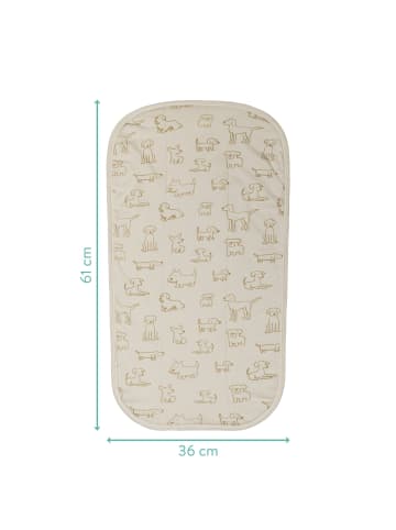fillikid Frottee Auflage 60x36x2 cm für Wickelmulde 13037 Exklusiv in Hund Beige