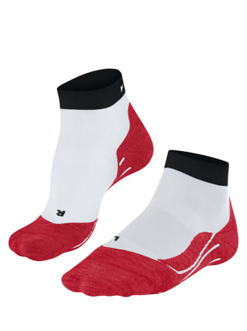 Falke Sportsocken RU4 Short in White-neon red