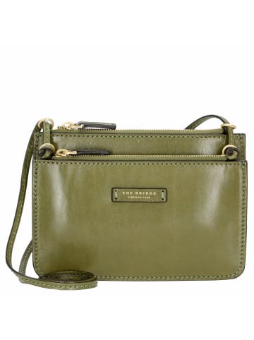 The Bridge Rustici - Schultertasche 21 cm in verde fico