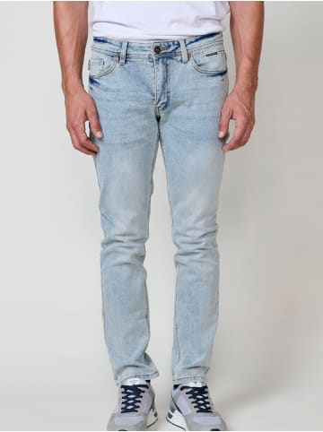 KOROSHI Regular fit stretch jeans. in blau
