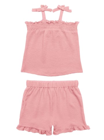 Minoti Top & Shorts Noir 5 in rosa