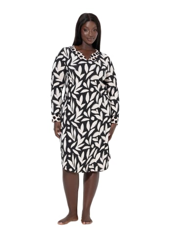 Ulla Popken Nachthemd in schwarz