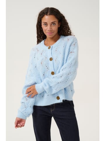 CULTURE Strickjacke CUkimmy Oversize fit in Cashmere Blue Melange