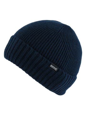 Regatta Ribbed Basic Beanie in Dunkelblau