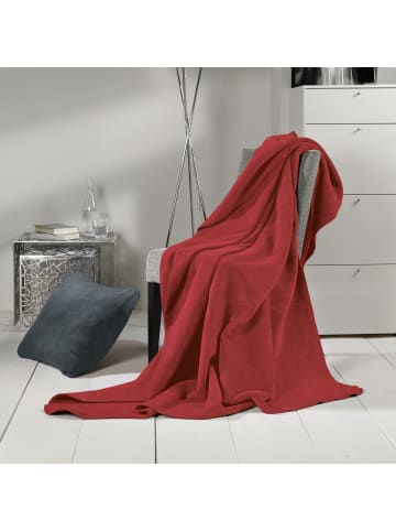 Erwin Müller Baumwolle Wohndecke 2er-Pack in terra