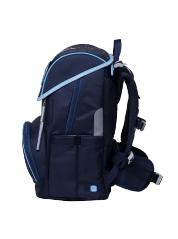 SCHNEIDERS Ergojet Schulranzen-Set 6-teilig in black blue