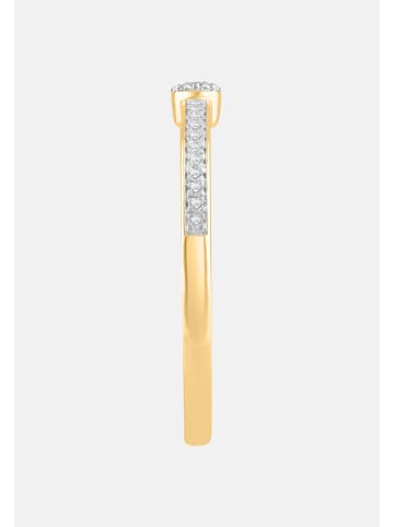 Diamant Exquis Ring aus 375 Gelbgold mit Diamant