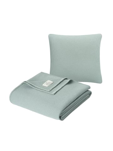 Cradle Studio Set Wohndecke & Kissenbezug Piqué  Mint in mint