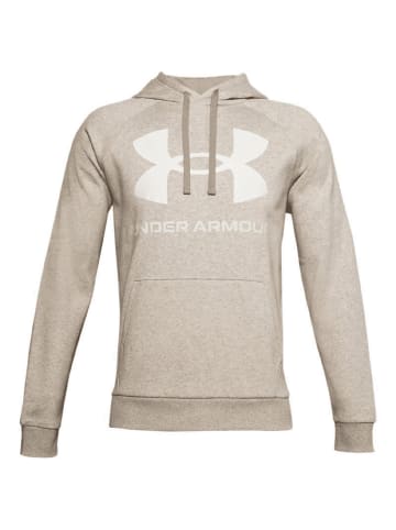 Under Armour Hoodie UA RIVAL FLEECE BIG LOGO HD in Beige