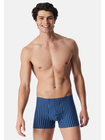 Schiesser Retro Short / Pant 95/5 Essentials in Dunkelblau / blau