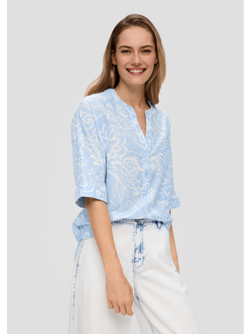 s.Oliver Bluse kurzarm in Blau