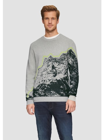 s.Oliver Strickpullover langarm in Grau