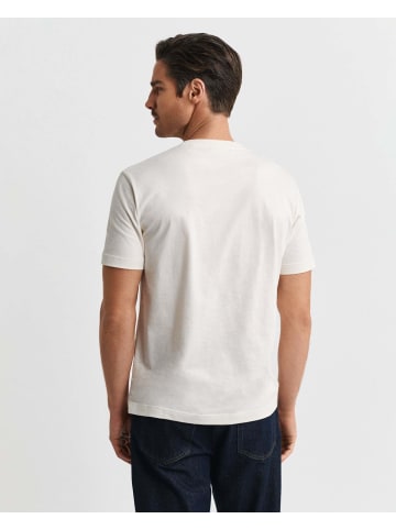 Gant T-Shirt in ecru