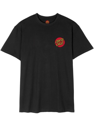 Santa Cruz T-Shirt "Classic Dot Chest" in Schwarz