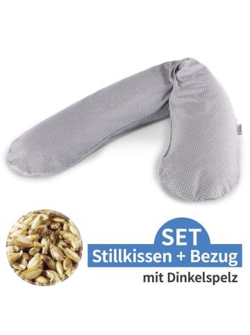 Theraline Stillkissen Das Original mit Dinkelspelz-Füllung in grau