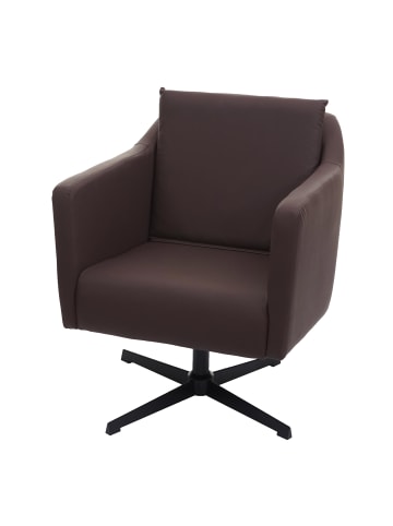 MCW Lounge-Sessel  H93b drehbar, Kunstleder braun