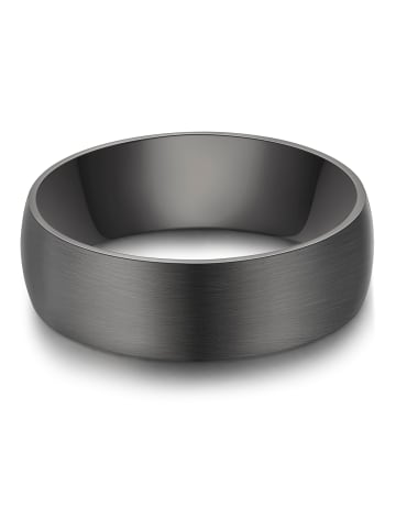 True Rebels Ring aus Edelstahl in gunmetal