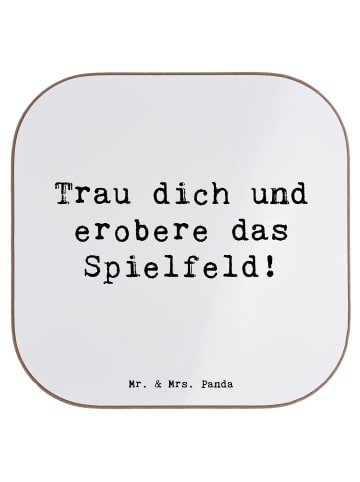 Mr. & Mrs. Panda Tassen Untersetzer Spruch Neue Sportart Mut mit... in Weiß