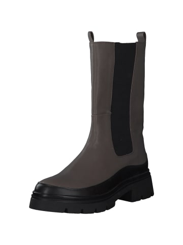 Gabor Chelsea Boots in taupe/schwarz