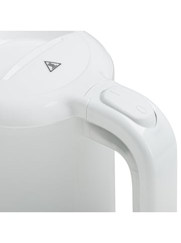 Adler Europe Adler AD 1381 Reise-Wasserkocher 0,5 L, mit Tassen & Löffel - Weiß in Weiß