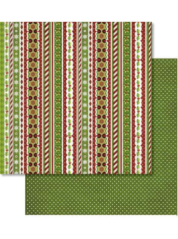 Buntpapierfabrik Ludwig Bähr Scrapbook Paper Premium Glitter 30,5x30,5cm Packung mit 5 Blatt Motiv 216