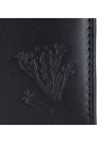 oxmox Leather Geldbörse RFID Schutz Leder 11 cm in schwarz-frog 2.0