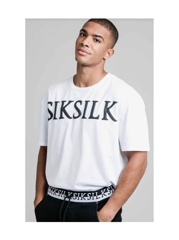 SikSilk Tshirt in Schwarz/Weiß