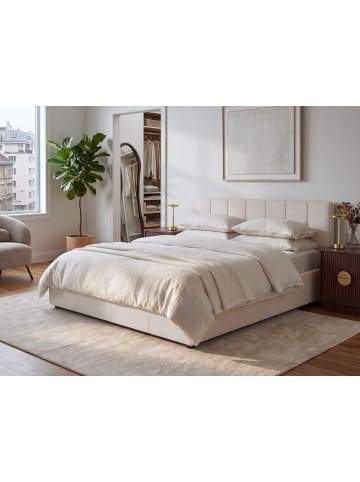 Beliani Doppelbett LAURESSES in Beige - (W) 168 x (H) 76 x (L) 214 cm