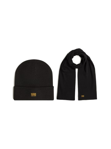 G-Star Raw Effo 2-Set Mütze und Schal dk black