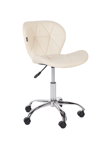 Beliani Bürostuhl VALETTA in Beige - (W) 48 x (H) 76 x (L) 48 cm