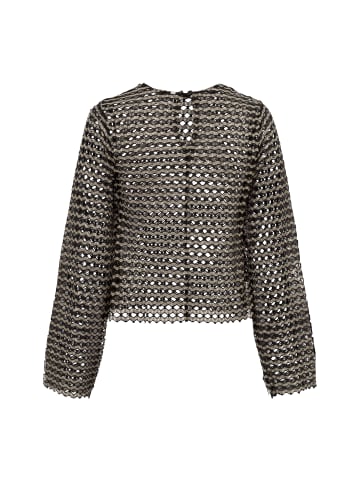 mbyM Langarmshirt Ladessa in schwarz grau