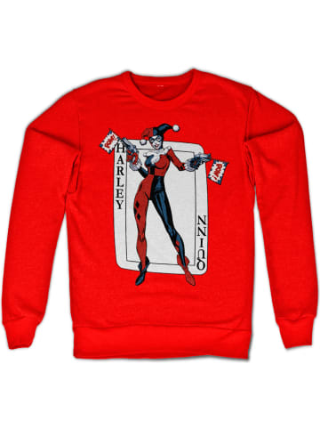 DC Commics Harley Quinn Pullover in Rot