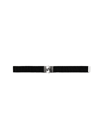 Alpha Industries Gürtel 'Heavy Duty Logo Belt' in schwarz