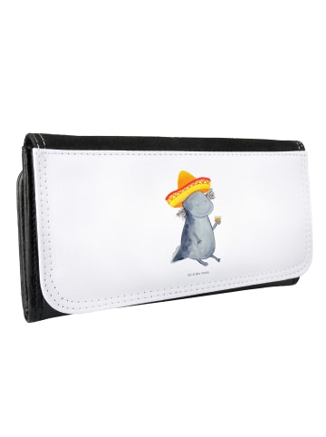 Mr. & Mrs. Panda Portemonnaie für Damen Axolotl Tequila ohne Spruch in Weiß