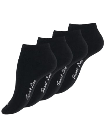 Cotton Prime® Sneaker Socken 8 Paar original SPORT LINERS in Schwarz