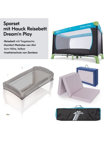 Hauck Reisebett Sparset - Dream N Play inkl. Alvi in blau